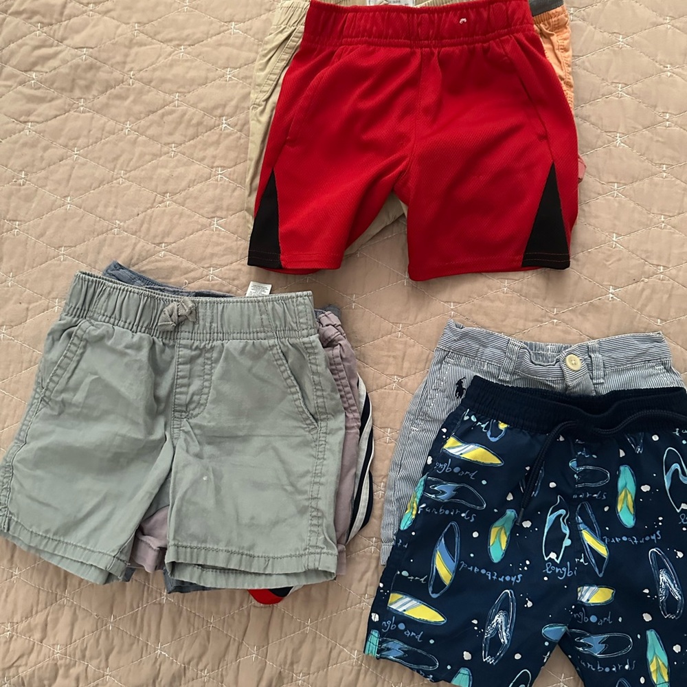 Bundle of 18 months, 24 months , 2 T shorts (10pcs)